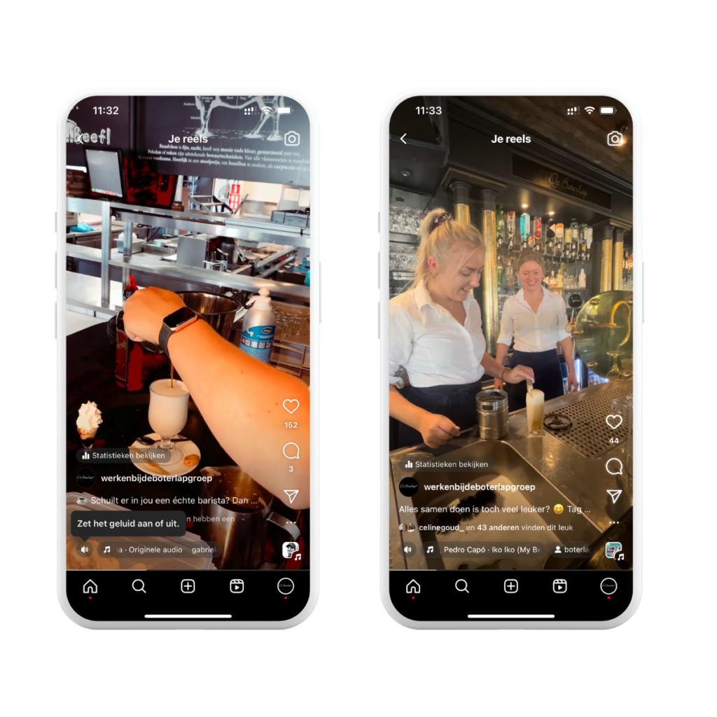 Instagram Reels Boterlap Groep - Buro Aangenaam