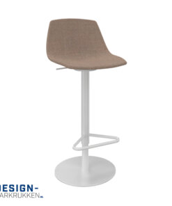 Lapalma Miunn - Ronde voetplaat - Stoffen Zitting - Gepoedercoat Wit Frame
