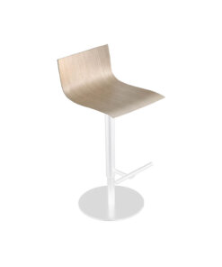 Lapalma Thin – Wit Gepoedercoat Frame – Houten Zitting