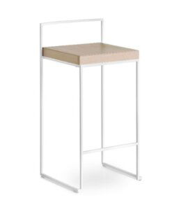 Lapalma Cubo - Wit Gepoedercoat Frame - Zitting Hout