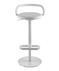 Lapalma Mak - Wit Gepoedercoat Frame - Lederen Zitting