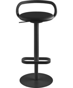 Lapalma Mak - Zwart Gepoedercoat Frame - Lederen Zitting