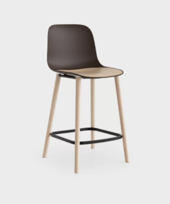 Lapalma Seela - S326 - Zwart Gepoedercoat Frame - Blank Houten poten - Houten zitting