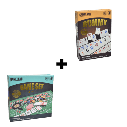 Combi Set Rummy / 4 in 1 Casino Set
