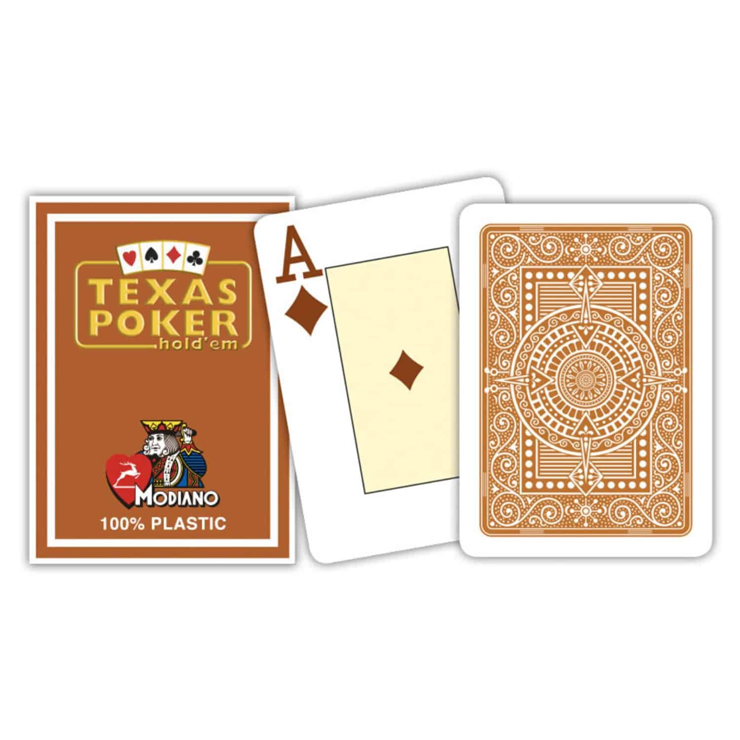 Poker cards - Modiano - brown