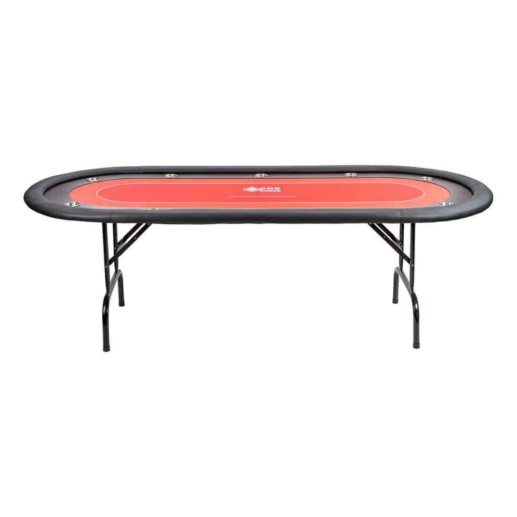 Poker table - folding - tournament - red