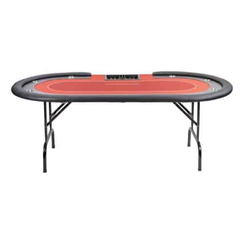 Poker table - foldable - red cashgame
