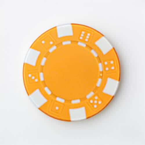 Poker Chips Dice Toernooi Cashgame Clay Oranje