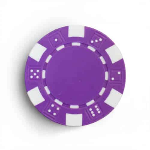 Poker Chips Dice Toernooi Cashgame Clay Paars