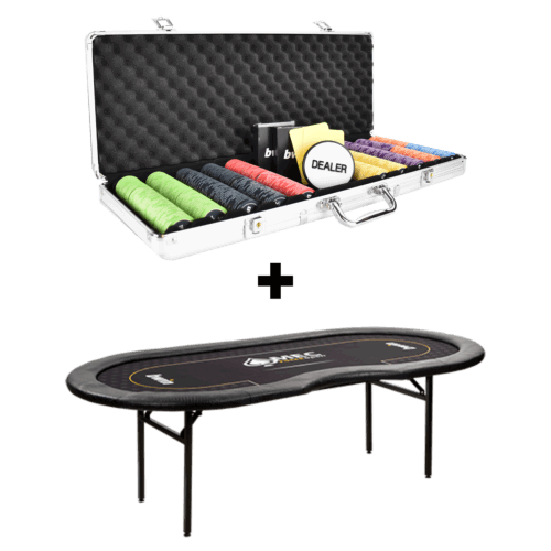 Pokerset - Pokertafel - 500 chips - Keramisch