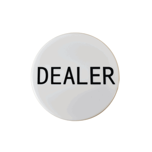 Dealerbutton wit