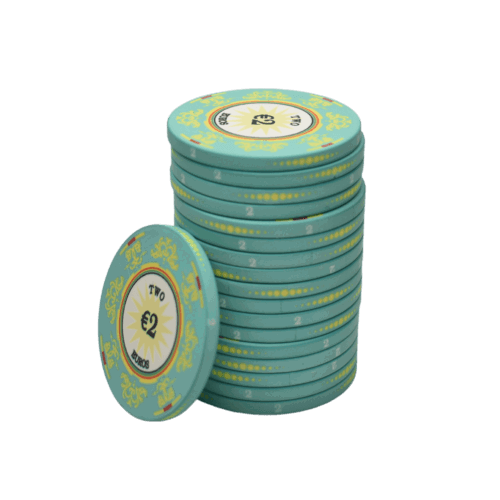 Poker Chips Macau Deluxe Cashgame €2 Keramisch