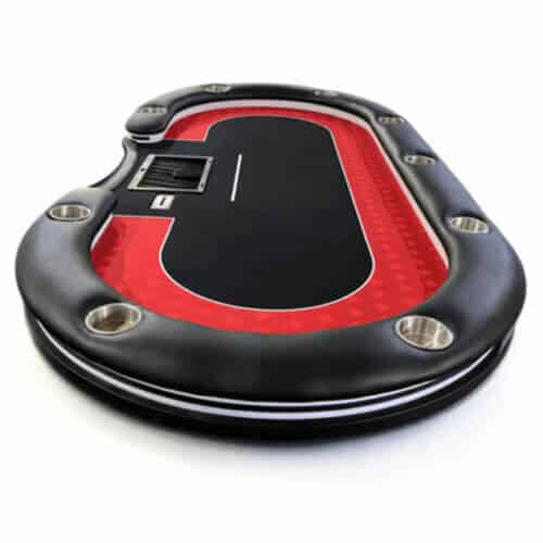 Luxe Professionele Pokertafel - royal flush - rood