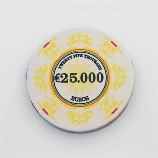 Macau ceramic poker chip 25,000