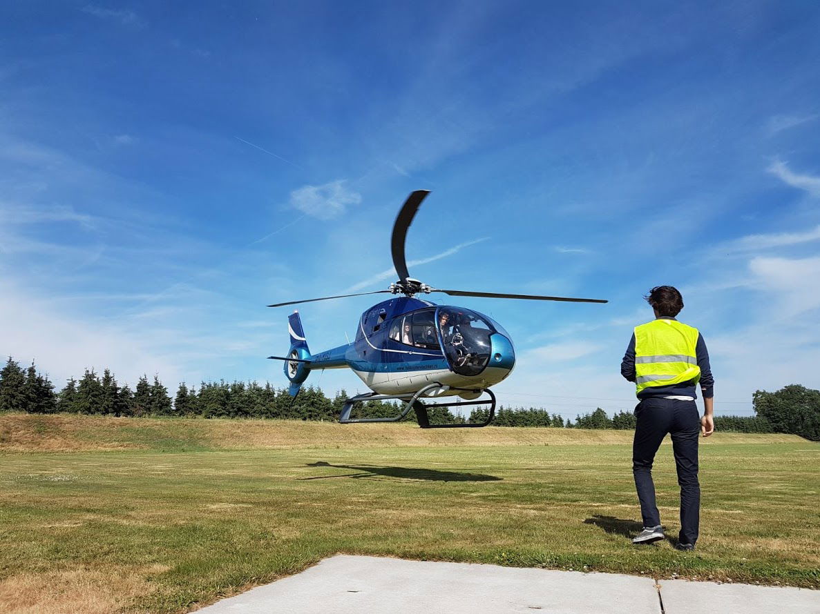Helikopterdropping Veluwe