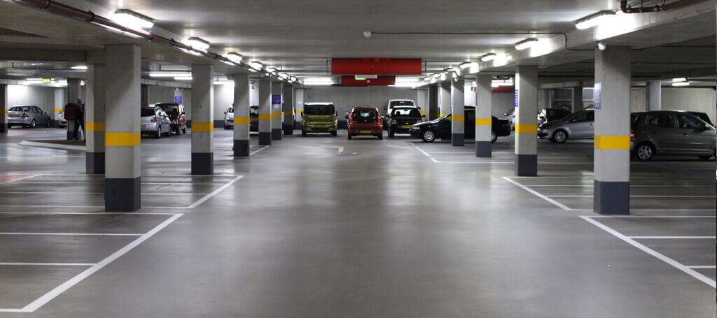 led parking garage