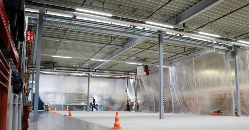 production hall lighting