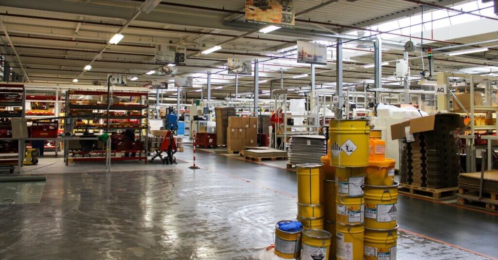 production hall lighting