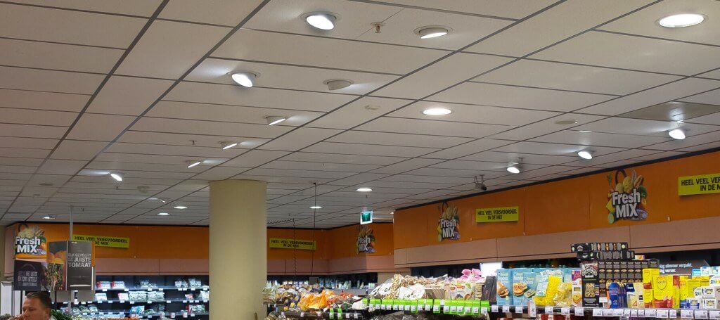 Nieuwe Led verlichting van Saled bij Albert Heijn Dordrecht