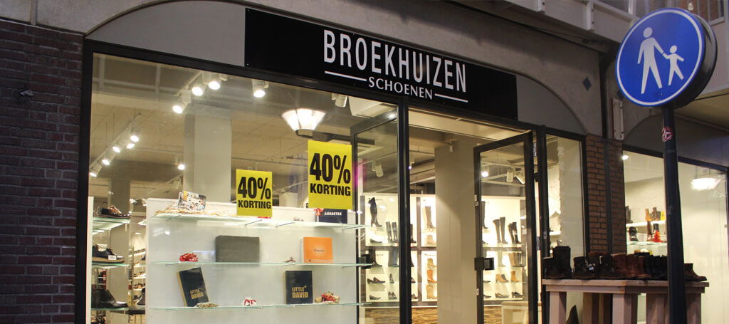 LED verlichting voor schoenenwinkel