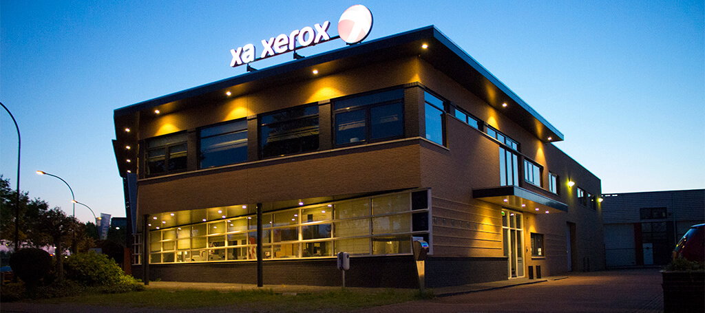 LED verlichting bij het pand van XA Document Solutions