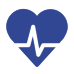 Afbeelding naast tekst. Hartje om gezondheid aan te tonen